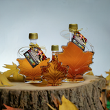 Vermont Maple Syrup - Glass Maple Leaf